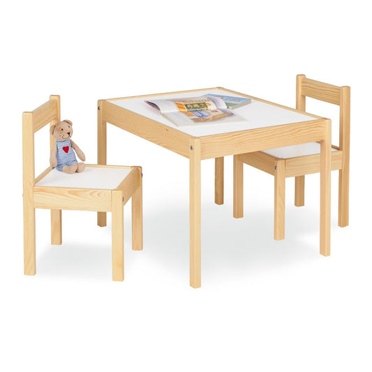 Kindertafel en stoel set 'Olaf', 3 delig