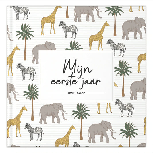 Fyllbooks Babyboek Mijn eerste jaar - Jungle