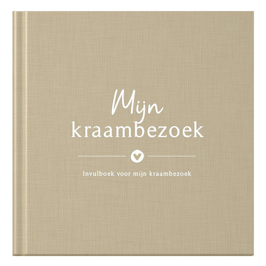 Fyllbooks Mijn kraambezoekboek - Linnen Taupe