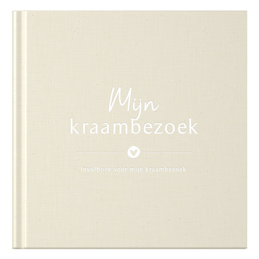 Fyllbooks Mijn kraambezoekboek - Linnen Beige