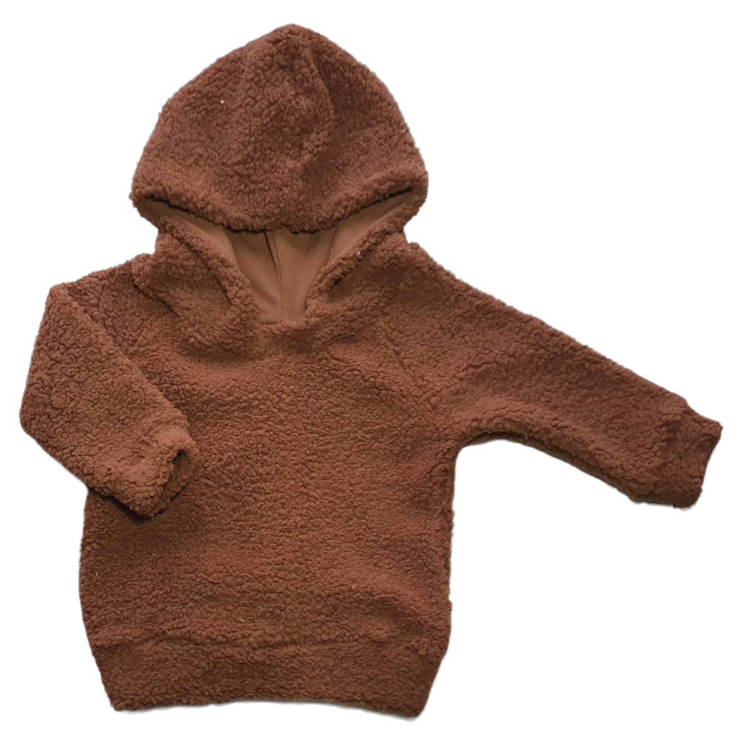 Hoodie teddy brown