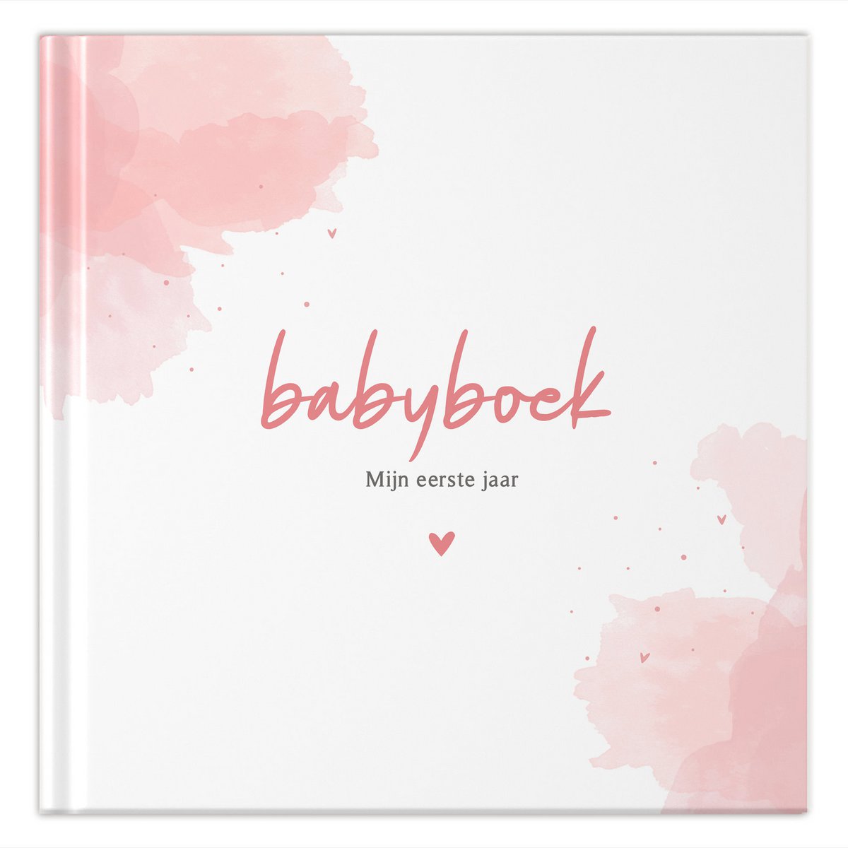 Fyllbooks Babyboek Mijn eerste jaar - Watercolour Roze