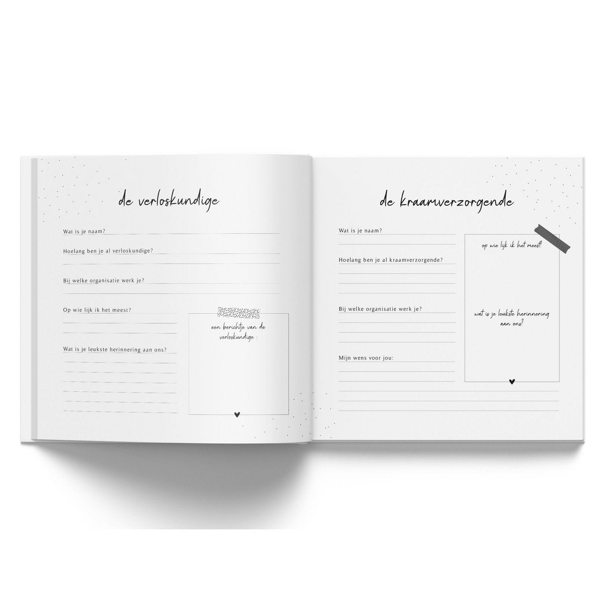 Fyllbooks Mijn kraambezoekboek - Linnen Beige