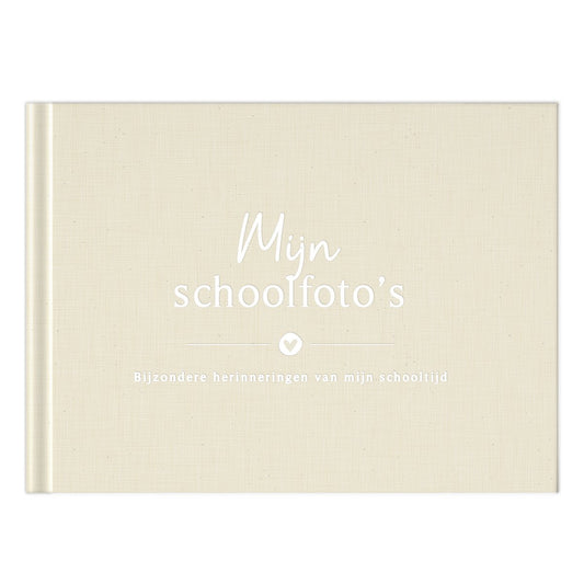 Fyllbooks Mijn schoolfotoboek - Linnen Beige