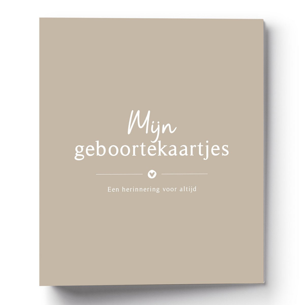 Fyllbooks Bewaarbundel Geboortekaartjes taupe A5