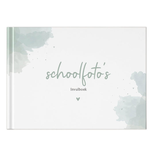 Fyllbooks Mijn schoolfotoboek - Watercolour Groen