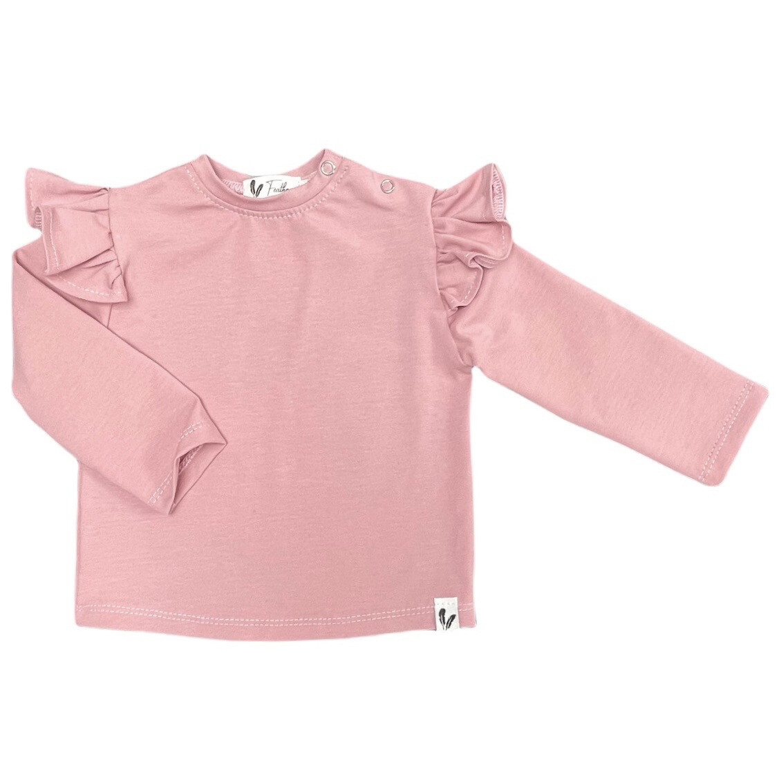 Longsleeve ruffle persian pink