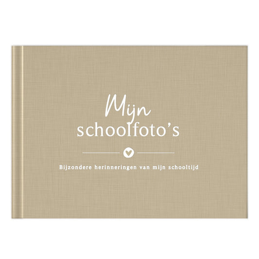 Fyllbooks Mijn schoolfotoboek - Linnen Taupe