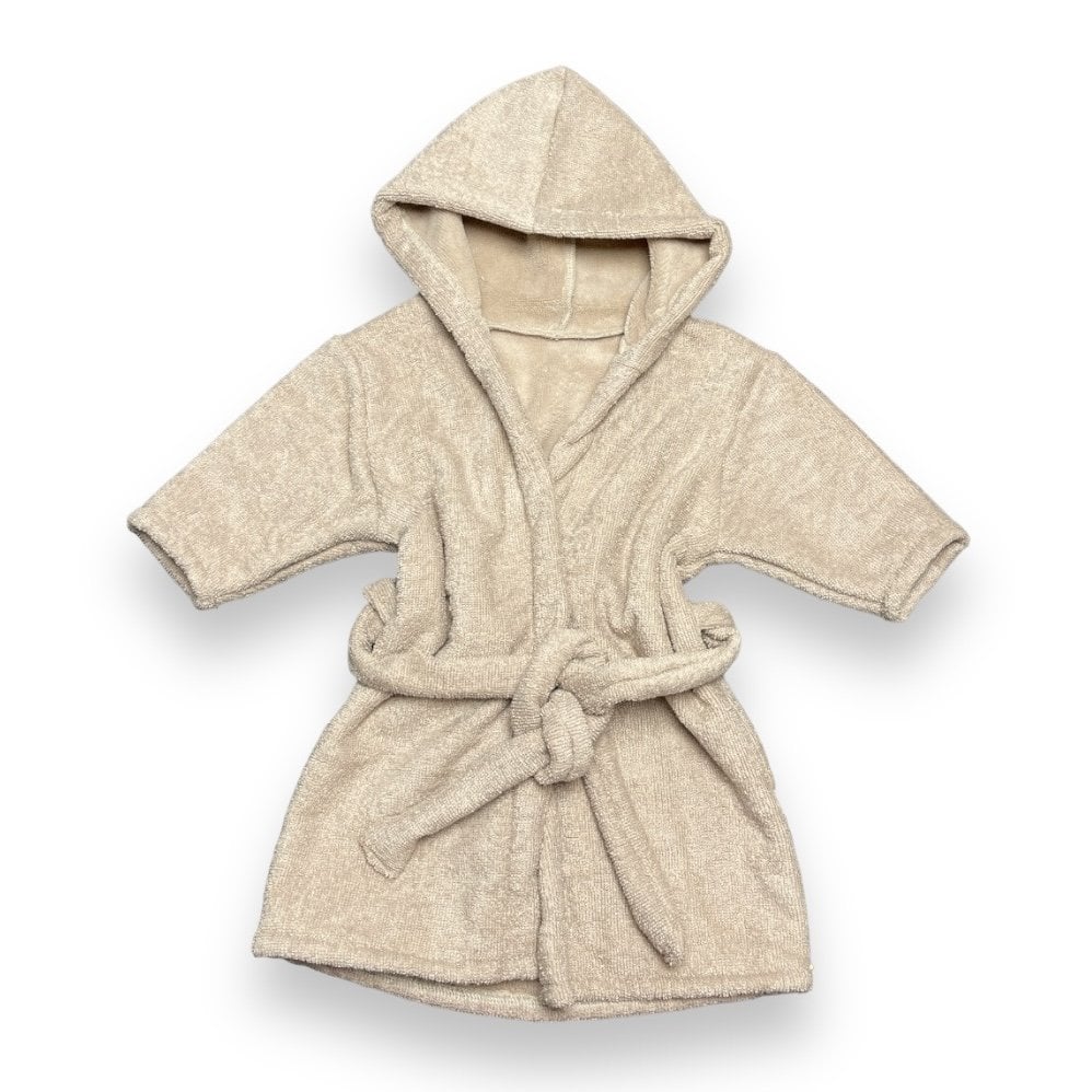 Babybadjasje bamboo beige