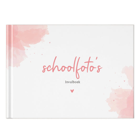 Fyllbooks Mijn schoolfotoboek - Watercolour Roze